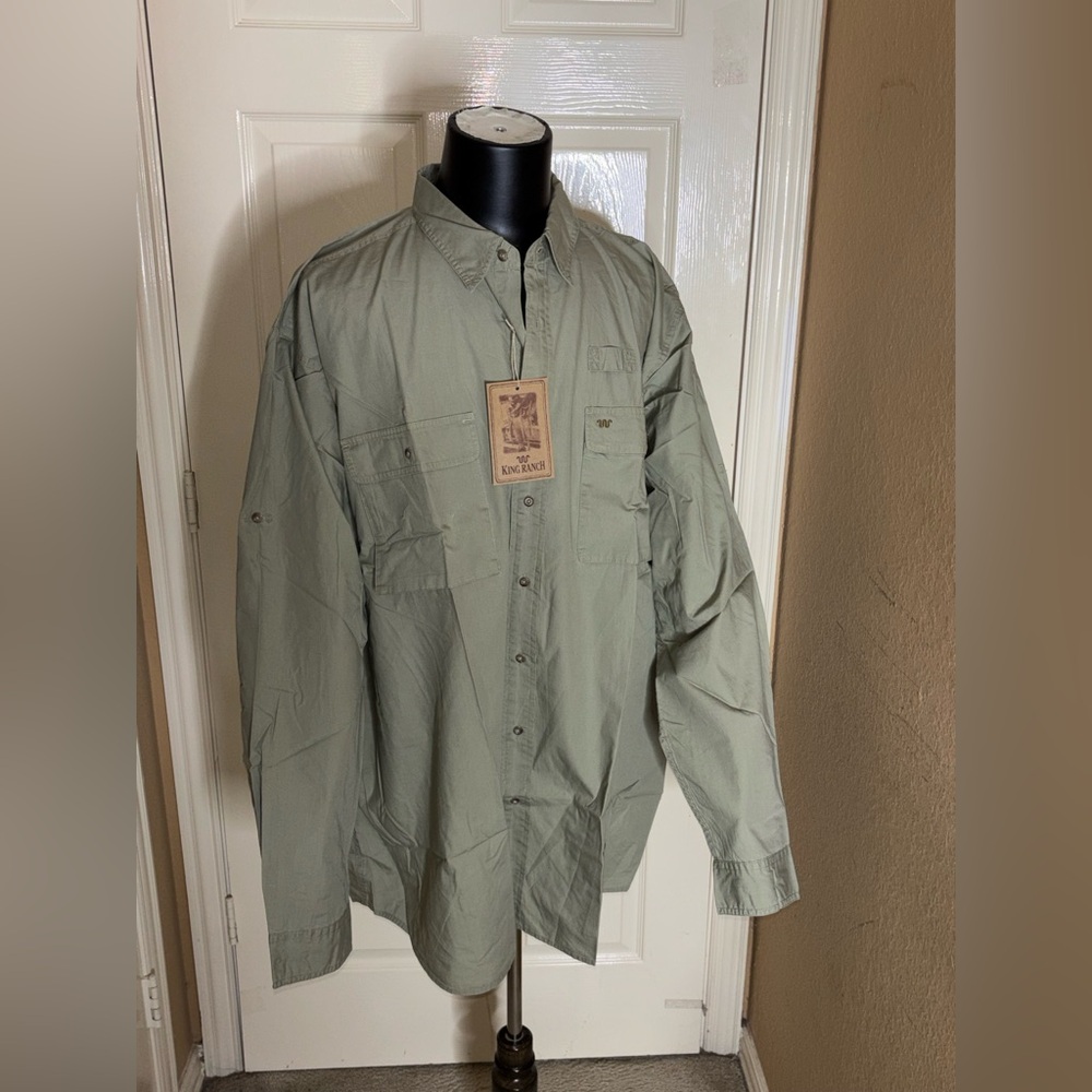 King Ranch Men's L/S Ultimate Western Fishing Shirt 3XLT